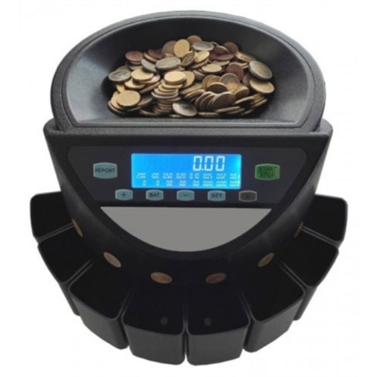 Imagem de Contador e separador de moedas com LCD