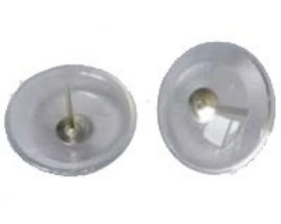 Imagem de Pino com cabeça cónica em plástico transparente.19 x Ø30mm.