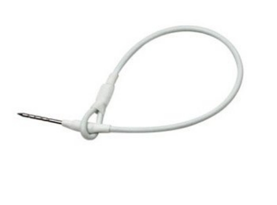 Imagem de Cordão com laço e revestimento plástico. Comprimento 175mm.