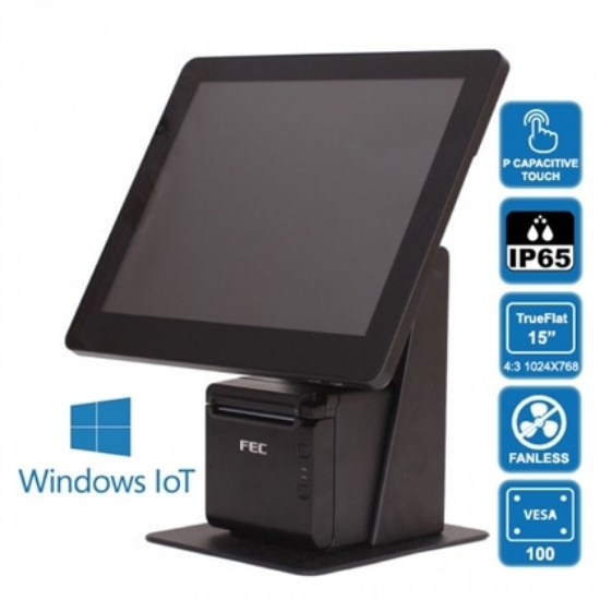 Imagem de BUNDLE POS 9635CL J1900 4GB,SD120 C/SUPORTE,C/IMPR E WIN IOT