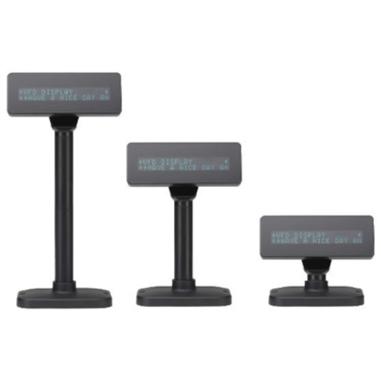 Picture of Visor Cliente VFD Birch Preto 2x20 USB/RS232 Alimentado