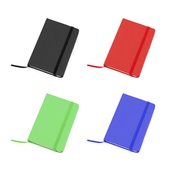 Imagem de BLOCO NOTAS CAPA DURA COM ELÁSTICO 95X145MM 100FOLHAS PAUTADO (5299)