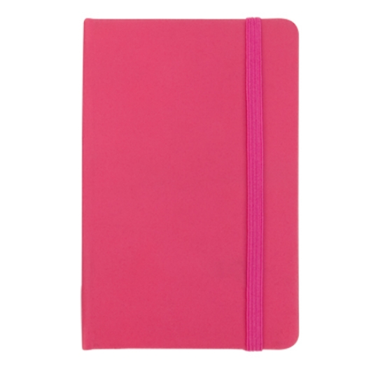 Imagem de BLOCO DE NOTAS CAPA DURA E ELÁSTICO 100FOLHAS 95X145MM ROSA