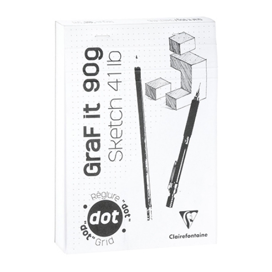 Picture of BLOCO DE NOTAS CLAIREFONTAINE GRAF´IT A4 80FOLHAS PONTOS (96653)