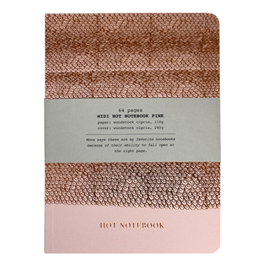 Imagem de BLOCO DE NOTAS PAPETTE MIDI HOT COPPER A5 ROSA