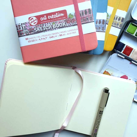 Imagem de BLOCO NOTAS TALENS SKETCHBOOK PASTEL 9X14CM SORTIDO (9314020M)