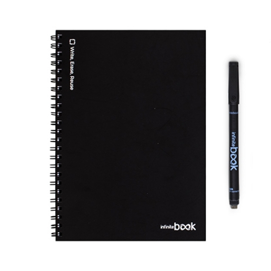 Imagem de KIT CADERNO INFINITEBOOK A5 PRETO LISO