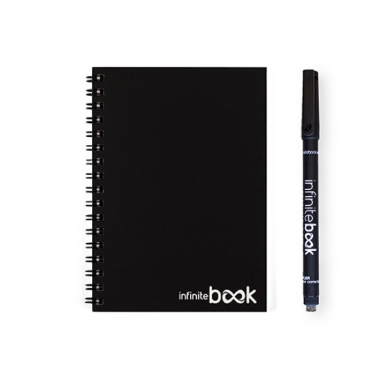 Imagem de KIT CADERNO INFINITEBOOK A6 PRETO LISO