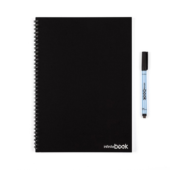 Picture of KIT CADERNO INFINITEBOOK CLASSIC A4 PRETO 20FOLHAS PAUTADO