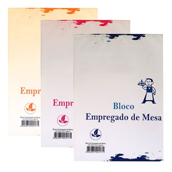 Picture of LIVRO EMPREGADO DE MESA A6 50F AUTOCOPIATIVO 50X50 (20417)