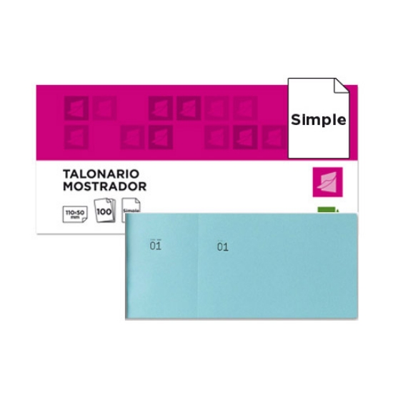 Picture of LIVRO TALONÁRIO/RIFAS MOSTRADOR LDP 6/4 AZUL (21850)