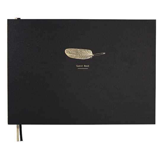 Imagem de LIVRO DE VISITAS PAPETTE BOOX A4 50F COLADO PRETO PLUMA