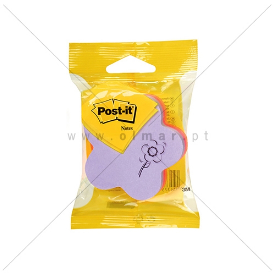 Imagem de CUBO BLOCO NOTAS ADERENTES POST-IT 2007F NEON FLOR 225FOLHAS