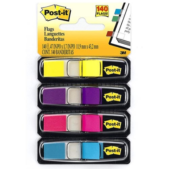 Imagem de DISPENSADOR INDEX POST-IT 683-4AB 1/2" (4 CORES BRILHANTES)