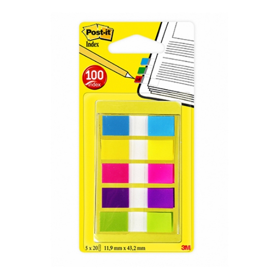 Imagem de DISPENSADOR INDEX POST-IT 683-5CB 1/2" (5 CORES BRILHANTES)