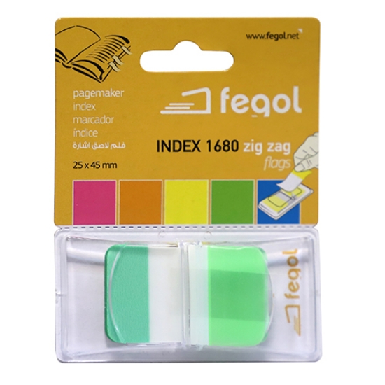 Picture of INDEX ADERENTE FEGOL 1680-04 1"PLG. (25X43MM) VERDE