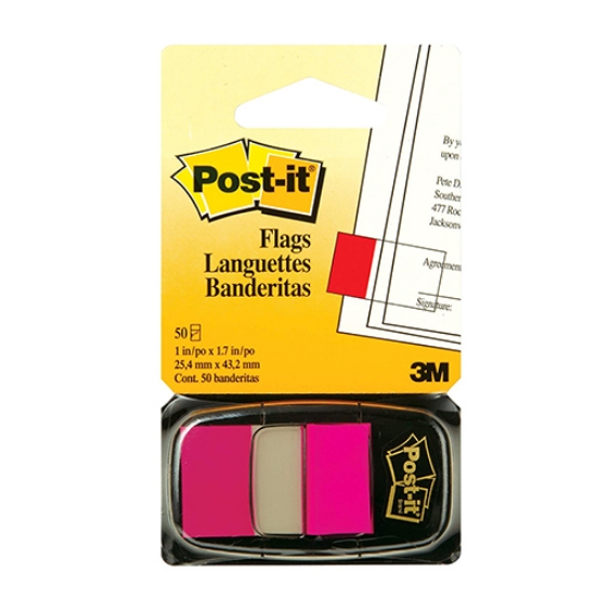 Imagem de INDEX ADERENTE POST-IT 680-21 1"PLG. ROSA FLUOR.