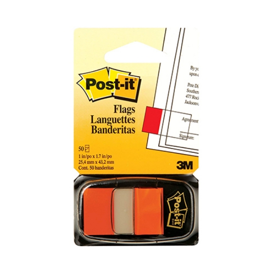 Imagem de INDEX ADERENTE POST-IT 680-4 1"PLG. LARANJA