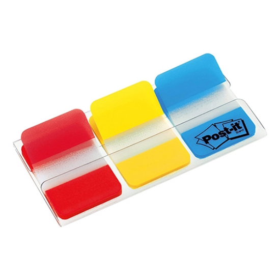 Imagem de INDEX ADERENTE POST-IT 686-RYB 1"PLG.RIGIDO (BLISTER 3CORES)