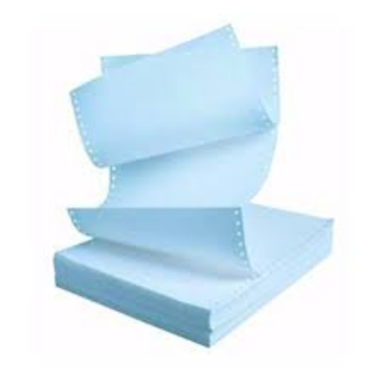 Imagem de PAPEL CONTÍNUO 12X9.5 2VIAS BRANCO LISO AUTOCOPIATIVO (CAIXA 1000FOLHAS)