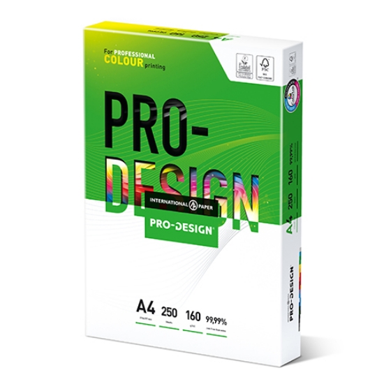 Imagem de PAPEL A4 160GR I.P. PRO-DESIGN LASER BRANCO (EMB.250F)