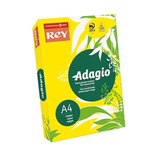 Imagem de RESMA PAPEL COLORIDO A4 80GR ADAGIO INTENSO AMARELO (66)