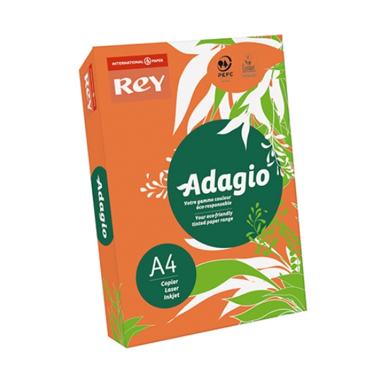 Picture of RESMA PAPEL COLORIDO A4 80GR ADAGIO INTENSO LARANJA (21)
