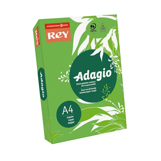 Picture of RESMA PAPEL COLORIDO A4 80GR ADAGIO INTENSO VERDE (52)