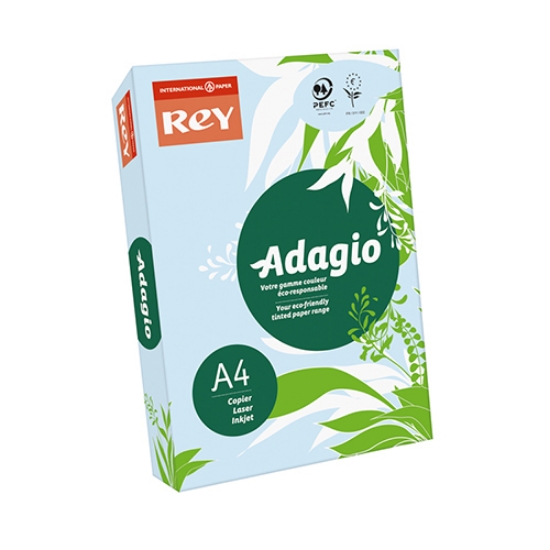 Imagem de RESMA PAPEL COLORIDO A4 80GR ADAGIO PASTEL AZUL (01)