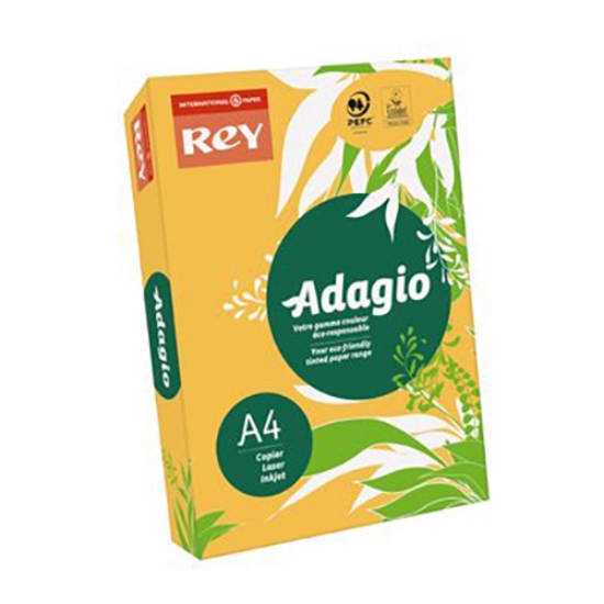 Imagem de RESMA PAPEL COLORIDO A4 80GR ADAGIO PASTEL OURO (02)