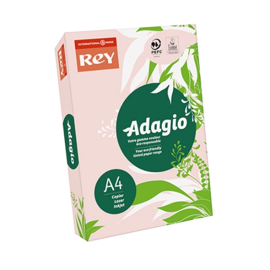 Imagem de RESMA PAPEL COLORIDO A4 80GR ADAGIO PASTEL ROSA (07)