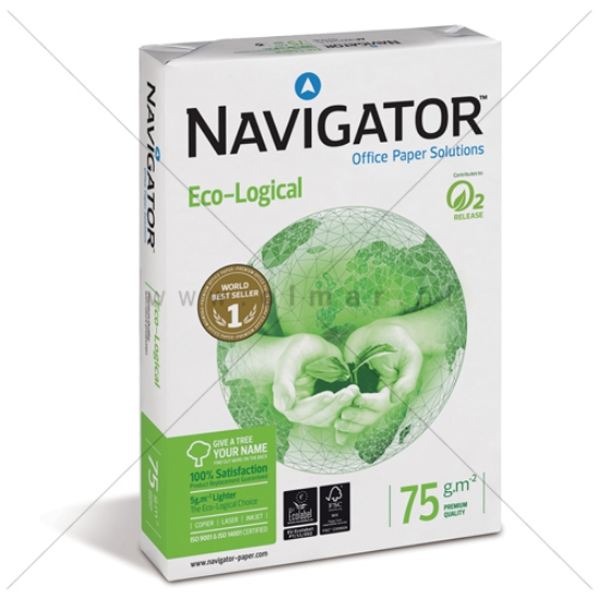 Imagem de RESMA PAPEL FOTOCÓPIA A4 75GR NAVIGATOR ECO-LOGICAL BRANCO