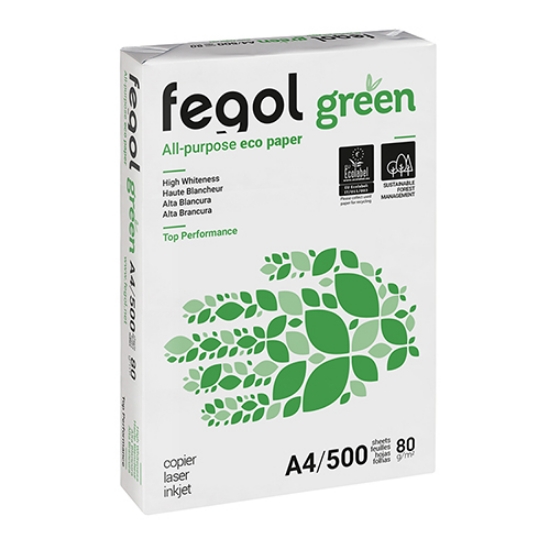 Imagem de RESMA PAPEL FOTOCÓPIA A4 80GR FEGOL GREEN BRANCO