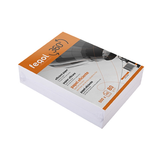 Imagem de RESMA PAPEL FOTOCÓPIA A5 80GR FEGOL 360º BRANCO