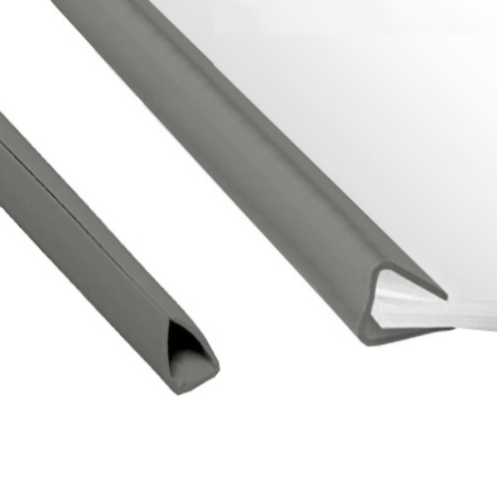 Imagem de BAGUETE DE PLASTICO A4 15MM CINZA