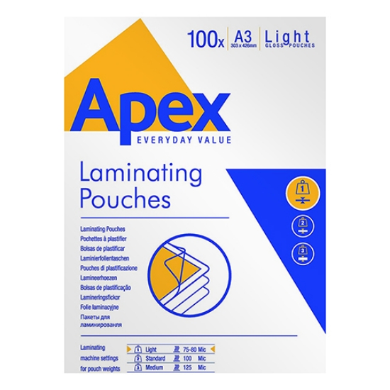 Picture of BOLSA PLASTIFICAR A3 303X426MM 80MIC STANDARD (6001901)