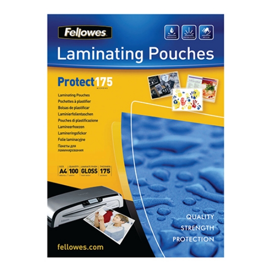 Imagem de BOLSA PLASTIFICAR A4 216X303MM 175MIC FELLOWES (53087)