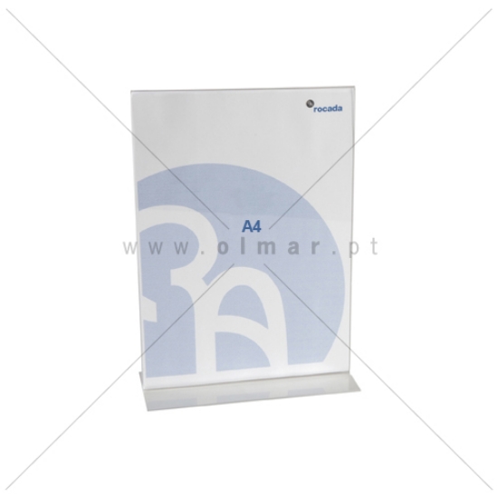 Imagem de PORTA-FOLHETOS DE BALCAO A4 EM "T" 2F TRANSP. RD-3803/47801