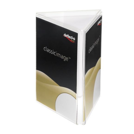 Imagem de PORTA-FOLHETOS DEFLECT-O PIRAMIDE 3F DE60101 TP CS