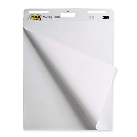 Imagem de BLOCO FLIPCHART 77.5X63.5CM 30FOLHAS BRANCO LISO 3M POST-IT 559