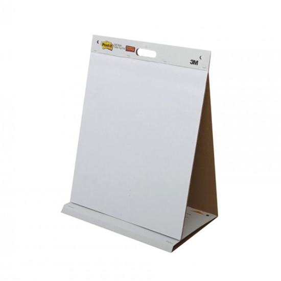 Imagem de BLOCO FLIPCHART DE MESA PARA REUNIÕES BRANCO LISO 20FOLHAS 3M 563