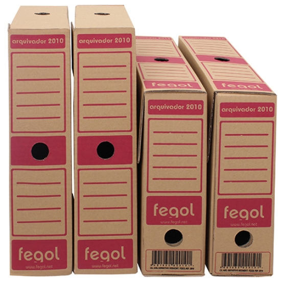 Imagem de CAIXA ARQUIVO DEFINITIVO FEGOL DESMONTÁVEL L80 REF.2010 KRAFT