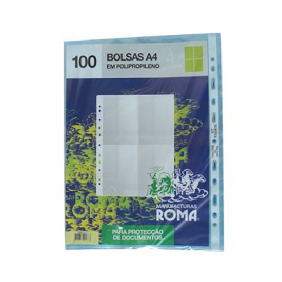 Imagem de BOLSA CATÁLOGO A4 PARA POSTAIS “4 DIVISÓRIAS” 120MICRONS ROMA (220)