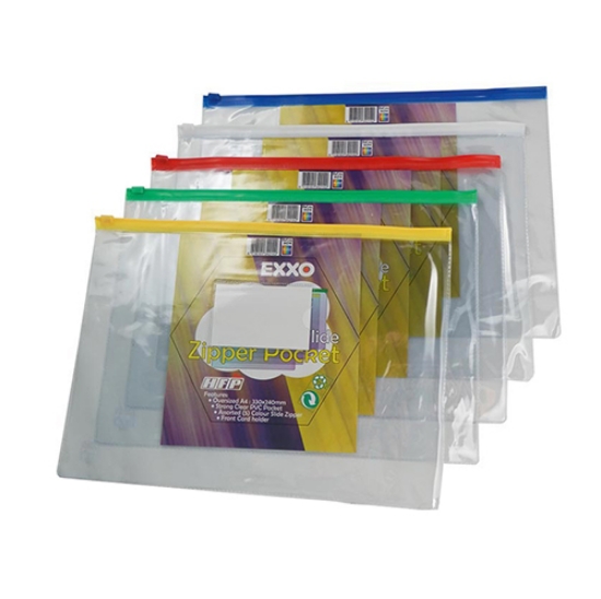 Imagem de BOLSA ARQ. ZIPPER FOLDER A4 TRANSP. EXXO 34214