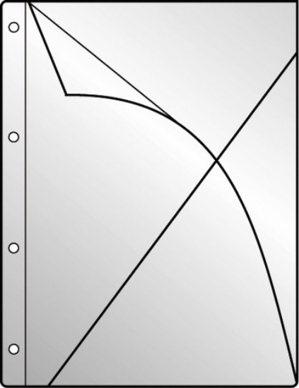 Imagem de BOLSA ARQUIVO A4 COM FUROS ROMA 290 CRISTAL 0.15MIC