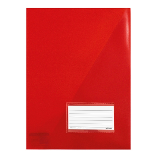 Imagem de BOLSA ARQUIVO COM TRIÂNGULO FEGOL 21A A4 COM VISOR VERMELHO TRANSLÚCIDO