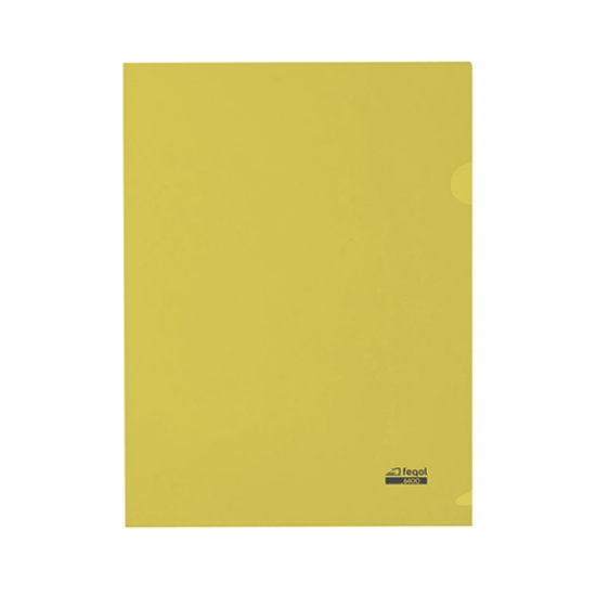 Imagem de BOLSA ARQUIVO EM L A4 PP 6400 AMARELA TRANSLÚCIDO