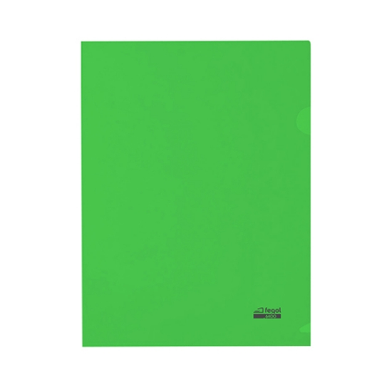 Imagem de BOLSA ARQUIVO EM L A4 PP 6400 VERDE TRANSLÚCIDO