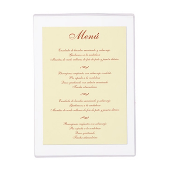 Picture of BOLSA RIGIDA PLAST. A4 380MIC. TRANSP. Q-CONNECT KF03302