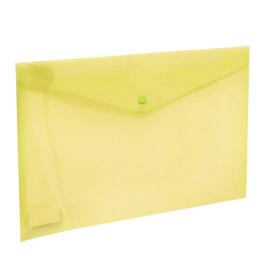 Imagem de BOLSA TIPO ENVELOPE A4 COM MOLA FEGOL E105 AMARELO TRANSLÚCIDO